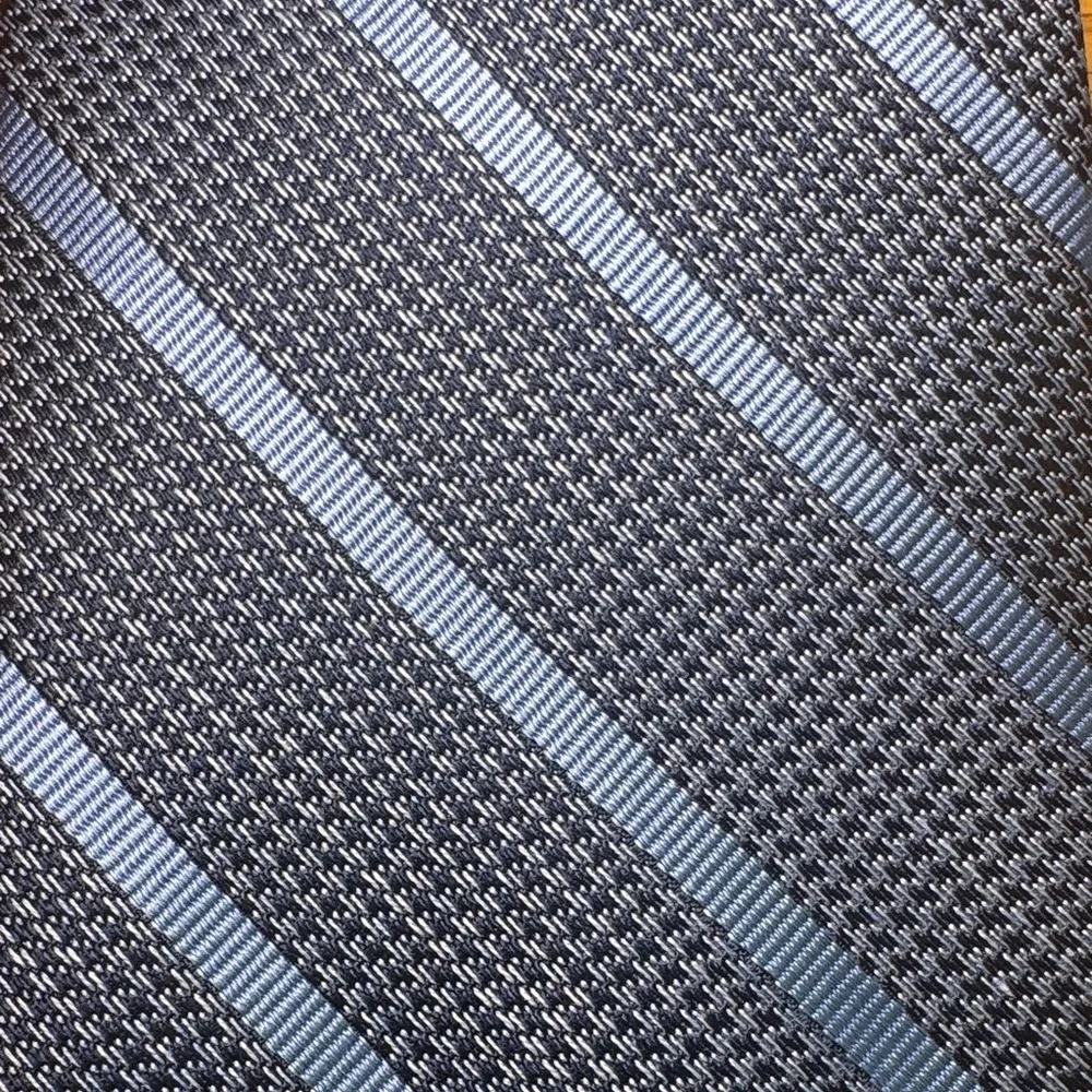 Tommy Hilfiger Blue Patterned Silk Tie